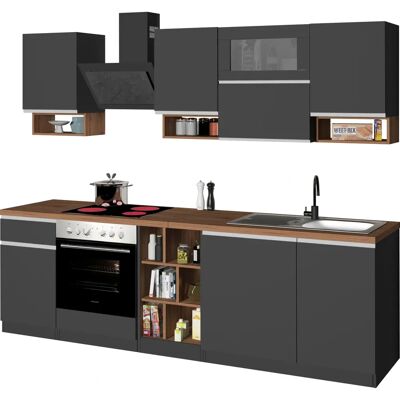 Kochstation KS-Sole - Moderne Küchenzeile - 256cm x 60cm Kochstation KS-Sole - Moderne Küchenzeile - 256cm x 60cm