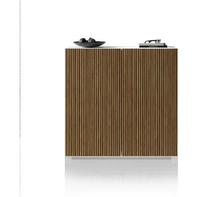 INOSIGN Vega Mueble TV - 220 cm, Blanco Mate/Caneté Claro - Lowboard INOSIGN Vega Mueble TV - 220 cm, Blanco Mate/Caneté Claro - Lowboard