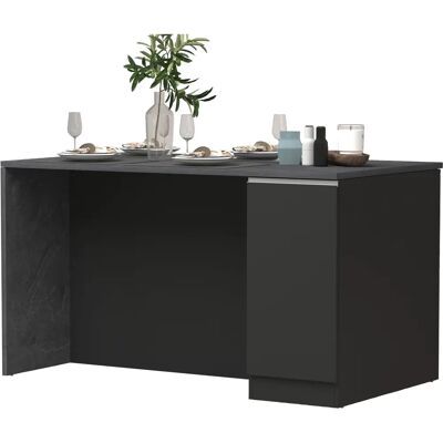 Kochstation Sole - Île de Cuisine - Anthracite Mat - 160cm - Publicité Kochstation Sole - Île de Cuisine - Anthracite Mat - 160cm - Publicité
