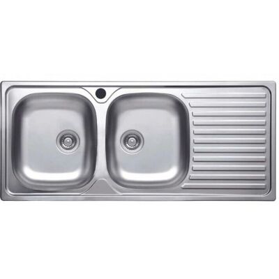 Webmarketpoint Fregadero Acero Inoxidable 116x50 - Fregadero Webmarketpoint Fregadero Acero Inoxidable 116x50 - Fregadero
