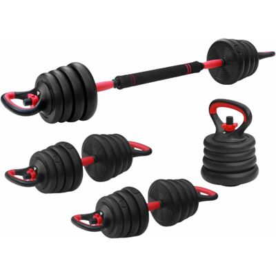 Fitpaddy 15kg Verstellbares Hantelset - Hantel, Langhantel, Kettlebell Fitpaddy 15kg Verstellbares Hantelset - Hantel, Langhantel, Kettlebell