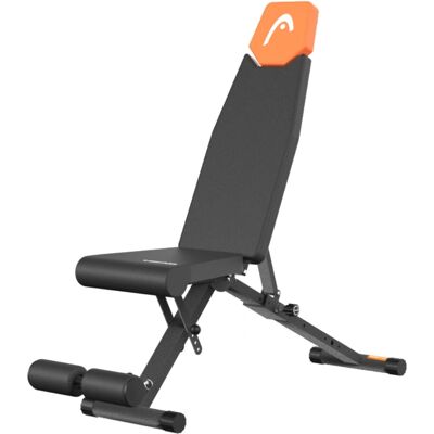Panca fitness Head - Panca regolabile e pieghevole - Nero, Arancione Panca fitness Head - Panca regolabile e pieghevole - Nero, Arancione