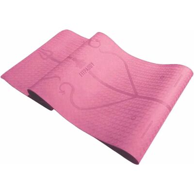 Fitpaddy Rosa Miljøvennlig TPE Yogamatte - Yogamatte Fitpaddy Rosa Miljøvennlig TPE Yogamatte - Yogamatte