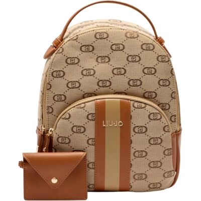 Sac à dos Monogramme Beige Liu Jo - Sacs Femmes - Publicité Sac à dos Monogramme Beige Liu Jo - Sacs Femmes - Publicité