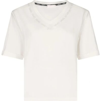 Liu Jo T-Shirt Damen - Weiß - 100% Baumwolle - Frühling/Sommer - T-Shirt Liu Jo T-Shirt Damen - Weiß - 100% Baumwolle - Frühling/Sommer - T-Shirt