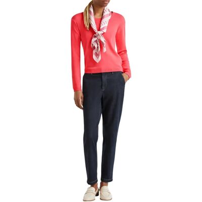 Benetton Modell - Fuchsia Pullover - Rundhals Benetton Modell - Fuchsia Pullover - Rundhals