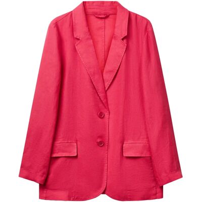 Blazer en lin de fraise Benetton - Veste Blazer en lin de fraise Benetton - Veste