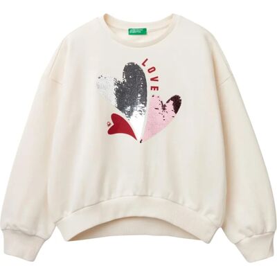 Benetton Modelo - Sudadera de niños - Blanco crema Benetton Modelo - Sudadera de niños - Blanco crema