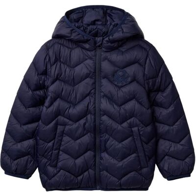 Benetton Modell Quilted Jacka Med Huv - Barn Benetton Modell Quilted Jacka Med Huv - Barn
