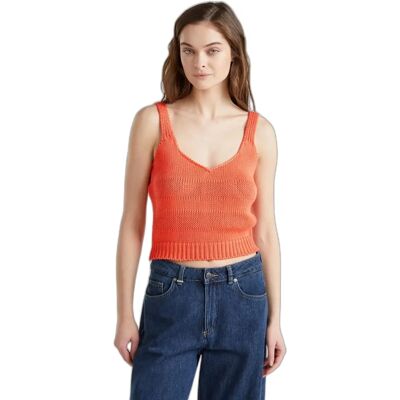 Benetton Model Luźna Bawełniana Koszulka - Tank Top Benetton Model Luźna Bawełniana Koszulka - Tank Top