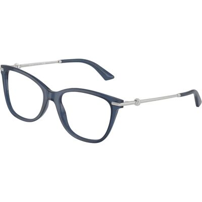 Jimmy Choo JC3007HB - Große Vollrand Brille in Blau Transparent Jimmy Choo JC3007HB - Große Vollrand Brille in Blau Transparent