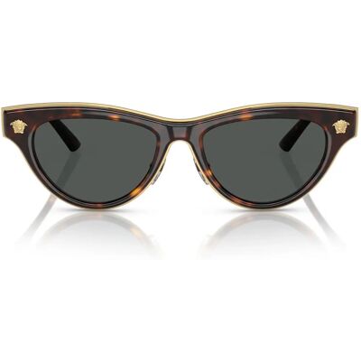 Versace VE2273 - Καφέ γκρι γυαλιά ηλίου σχήμα γυαλιού γάτας Versace VE2273 - Καφέ γκρι γυαλιά ηλίου σχήμα γυαλιού γάτας
