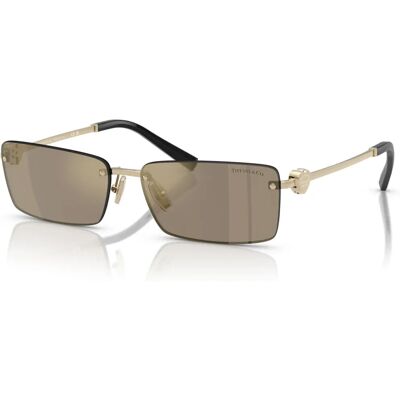 Occhiali da sole Tiffany TF3108B 60215A Unisex Oro Specchio Forma Quadrata - Occhiali da sole Occhiali da sole Tiffany TF3108B 60215A Unisex Oro Specchio Forma Quadrata - Occhiali da sole