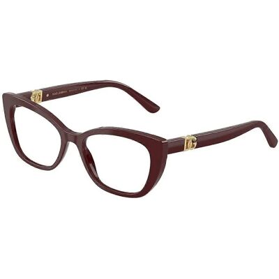 Dolce & Gabbana DG3398 Red Cat Eye Glasses - Eyeglasses Dolce & Gabbana DG3398 Red Cat Eye Glasses - Eyeglasses