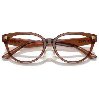 Versace VE3370D Braune Transparente Quadratische Brille - Brille Versace VE3370D Braune Transparente Quadratische Brille - Brille