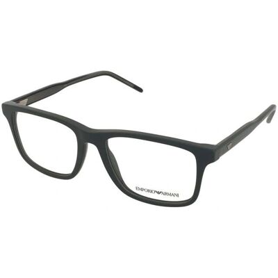 Emporio Armani EA3257 Ochelari din acetat transparenti verzi pătrate - Ochelari Emporio Armani EA3257 Ochelari din acetat transparenti verzi pătrate - Ochelari