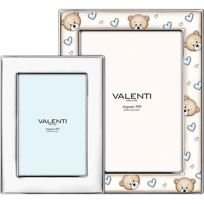 Valenti Argenti Baby-Geburtsrahmen - 2 Fotos 9x13 & 13x18 - Personalisiert Valenti Argenti Baby-Geburtsrahmen - 2 Fotos 9x13 & 13x18 - Personalisiert