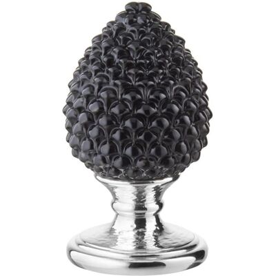 Valenti Argenti Resin Kiefernzapfen Skulptur - Schwarz Valenti Argenti Resin Kiefernzapfen Skulptur - Schwarz