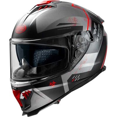 Casque Intégral Premier Typhoon BA17BM - Gris Mat / Noir / Rouge - Publicité Casque Intégral Premier Typhoon BA17BM - Gris Mat / Noir / Rouge - Publicité