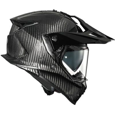 Casco Discovery Carbon - Dual Sport, Nero Casco Discovery Carbon - Dual Sport, Nero