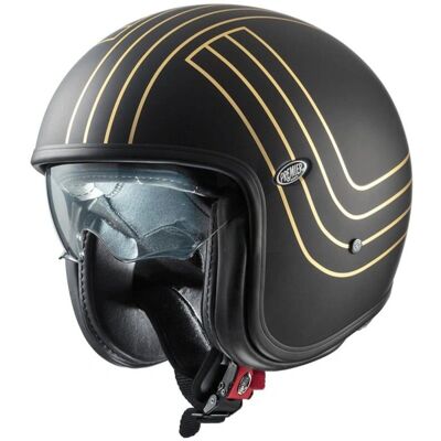 Casco Vintage Ex Gold Chromed di Premier - Attrezzatura di sicurezza retrò Casco Vintage Ex Gold Chromed di Premier - Attrezzatura di sicurezza retrò