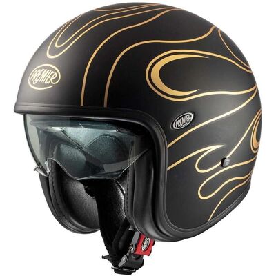 Casco Vintage Premier in Carbonio - Attrezzatura Retro Sicurezza Casco Vintage Premier in Carbonio - Attrezzatura Retro Sicurezza