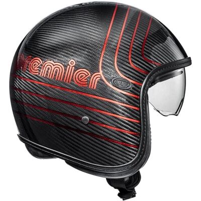 Premier VINTAGE PLATINUM CARBON EX - Casque moto - Publicité Premier VINTAGE PLATINUM CARBON EX - Casque moto - Publicité
