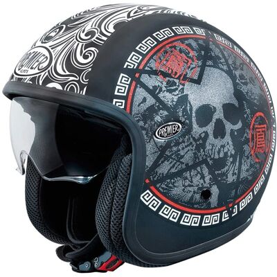 Casco Moto Vintage K9 Premier - Leggero, Certificato ECE Casco Moto Vintage K9 Premier - Leggero, Certificato ECE