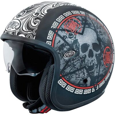 Casco Jet Vintage Premier Moto - Leggero, ECE 22-06, XS Casco Jet Vintage Premier Moto - Leggero, ECE 22-06, XS