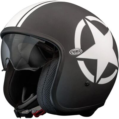 Casco Premier Vintage Star 9 BM - Casco de moto ligero, aprobado ECE Casco Premier Vintage Star 9 BM - Casco de moto ligero, aprobado ECE