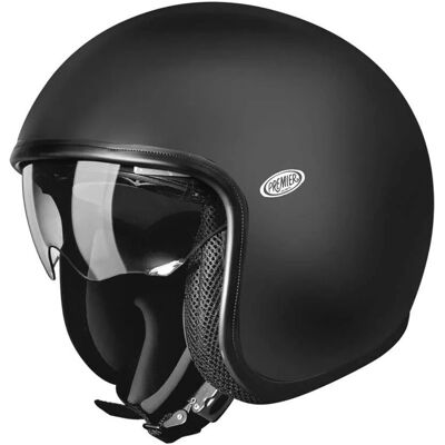 Premier Vintage Motorradhelm - Klein - Schwarz - Vintage Stil Premier Vintage Motorradhelm - Klein - Schwarz - Vintage Stil