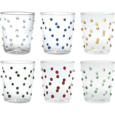 Zafferano Handgefertigtes Bunte Borosilikatglas-Set - Trinkgläser Zafferano Handgefertigtes Bunte Borosilikatglas-Set - Trinkgläser