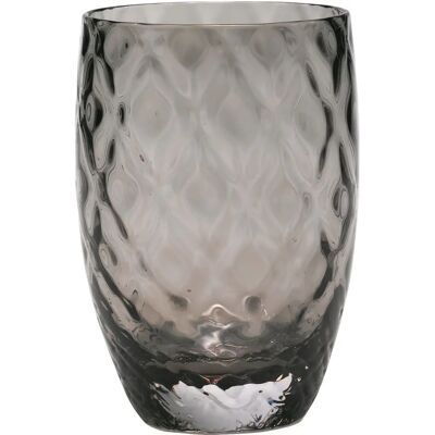 Zafferano Bicchiere Murano Grigio 380ml - Vetro Zafferano Bicchiere Murano Grigio 380ml - Vetro