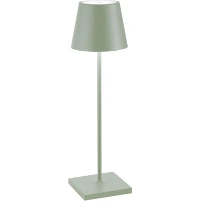 Lampe de table LED portable Zafferano Poldina Pro Vert Salvia avec variateur tactile, IP65 - Publicité Lampe de table LED portable Zafferano Poldina Pro Vert Salvia avec variateur tactile, IP65 - Publicité