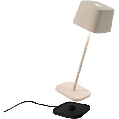 Lampada da tavolo ricaricabile Ofelia Pro - Alluminio IP65 Lampada da tavolo ricaricabile Ofelia Pro - Alluminio IP65