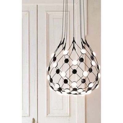 Luceplan - Suspension Mesh Ø55cm - LED Ajustable - Publicité Luceplan - Suspension Mesh Ø55cm - LED Ajustable - Publicité
