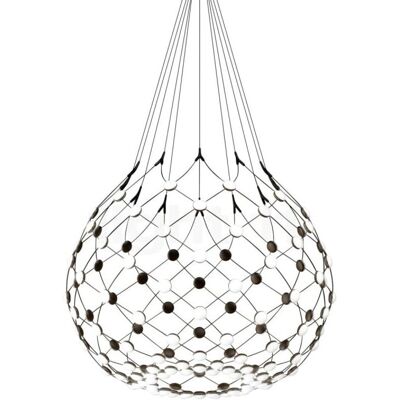 Luceplan Mesh Suspension Luminaire - Ø80cm, 5m - Noir - Publicité Luceplan Mesh Suspension Luminaire - Ø80cm, 5m - Noir - Publicité