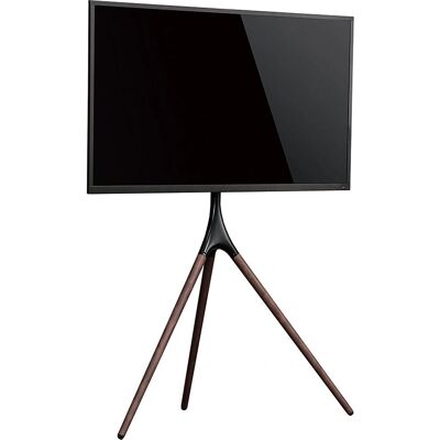 Support TV Munari KE088NS - 55" - Noir et Bois - Publicité Support TV Munari KE088NS - 55" - Noir et Bois - Publicité