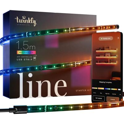 Twinkly Black LED Light Strip - RGB, 1.5m, Controller Twinkly Black LED Light Strip - RGB, 1.5m, Controller