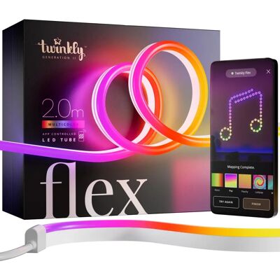 Twinkly Twfl200stw-Wuk RGB Light Tube - Smart App Controlled 2m Twinkly Twfl200stw-Wuk RGB Light Tube - Smart App Controlled 2m