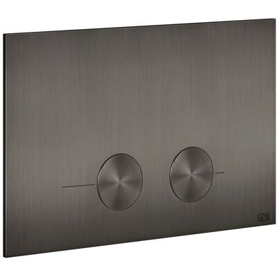 Placa de accionamiento GESSI 54611735 Metal negro cepillado para Geberit Sigma Placa de accionamiento GESSI 54611735 Metal negro cepillado para Geberit Sigma