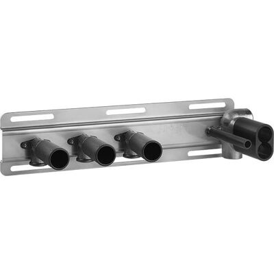 Gessi Riel Carril de Montaje para Termostato - Horizontal, 3 Salidas, 1/2" Entrada Gessi Riel Carril de Montaje para Termostato - Horizontal, 3 Salidas, 1/2" Entrada