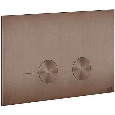 Gessi Modelo 54619 Placa de accionamiento en cobre cepillado - Flush Plate Gessi Modelo 54619 Placa de accionamiento en cobre cepillado - Flush Plate