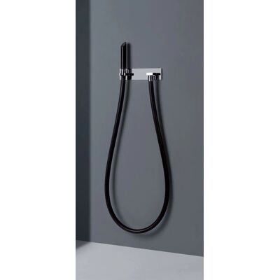 Tubo de Agua GESSI Kneipp - Negro - Manguera de Ducha con Soporte y Conexión a la Pared Tubo de Agua GESSI Kneipp - Negro - Manguera de Ducha con Soporte y Conexión a la Pared