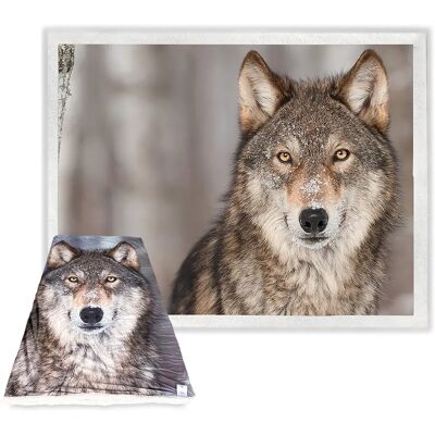 TEX FAMILY - Lupo Sherpa - 130x160 cm - Plaid sherpa TEX FAMILY - Lupo Sherpa - 130x160 cm - Plaid sherpa