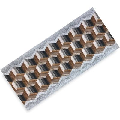 TEX FAMILY - Tappeto da Cucina - Design Geometrico - 50x100 cm TEX FAMILY - Tappeto da Cucina - Design Geometrico - 50x100 cm