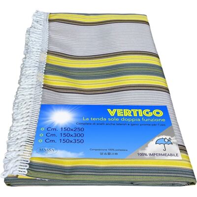 TEX FAMILY Tenda da esterno - Giallo e Marrone, 150x250cm TEX FAMILY Tenda da esterno - Giallo e Marrone, 150x250cm