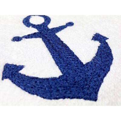 TEX - ANCORA BLU - 60x110 - 40x60 - Set asciugamani TEX - ANCORA BLU - 60x110 - 40x60 - Set asciugamani