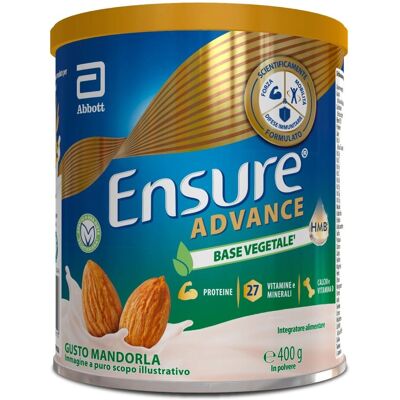 Abbott Ensure Advance - Proteine Vegetali, Gusto Mandorla - Integratore Alimentare Abbott Ensure Advance - Proteine Vegetali, Gusto Mandorla - Integratore Alimentare