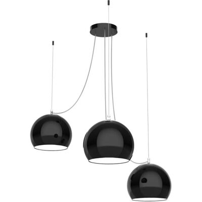 Lumicom Joe Lampada Sospensione - 3 E27, 25cm, Metallo, Rosso/Bianco Lumicom Joe Lampada Sospensione - 3 E27, 25cm, Metallo, Rosso/Bianco